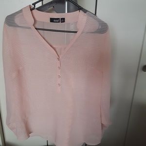 Pink sheer shirt